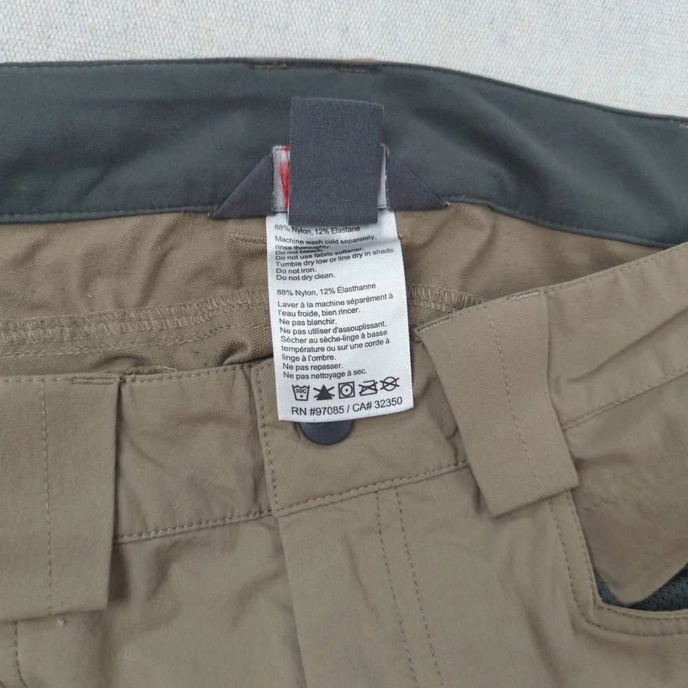 Outdoor Research Pants Mens 34x32 Brown Voodoo Stretch Zip Pocket Hiking